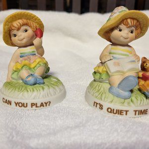 1985 United China & Glass Co. 1985 figurines (Two)